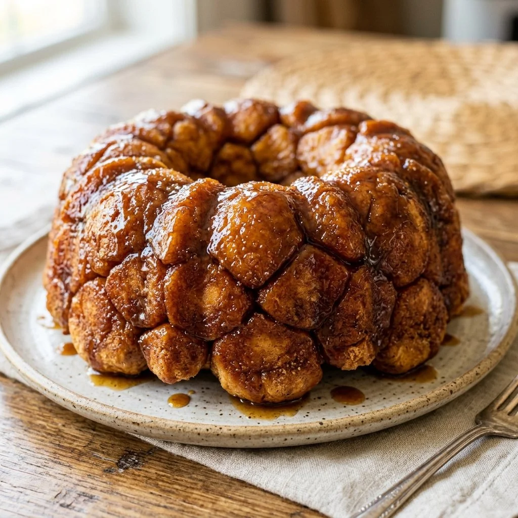 Delicious homemade Monkey Bread served on a plate